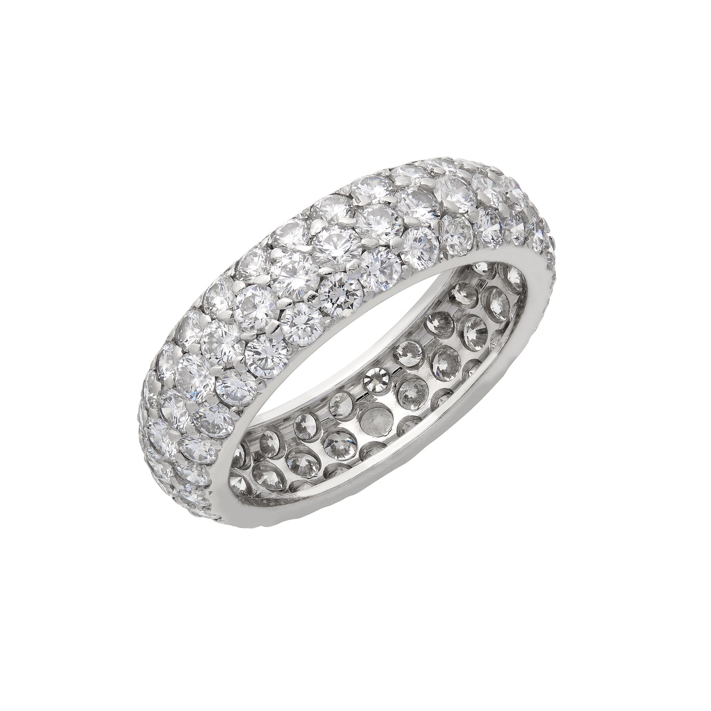 WHITE DIAMOND PAVE WEDDING BAND