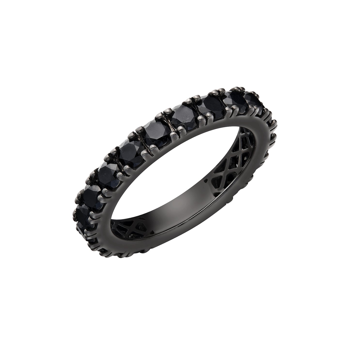 Black Diamond Stacking Ring