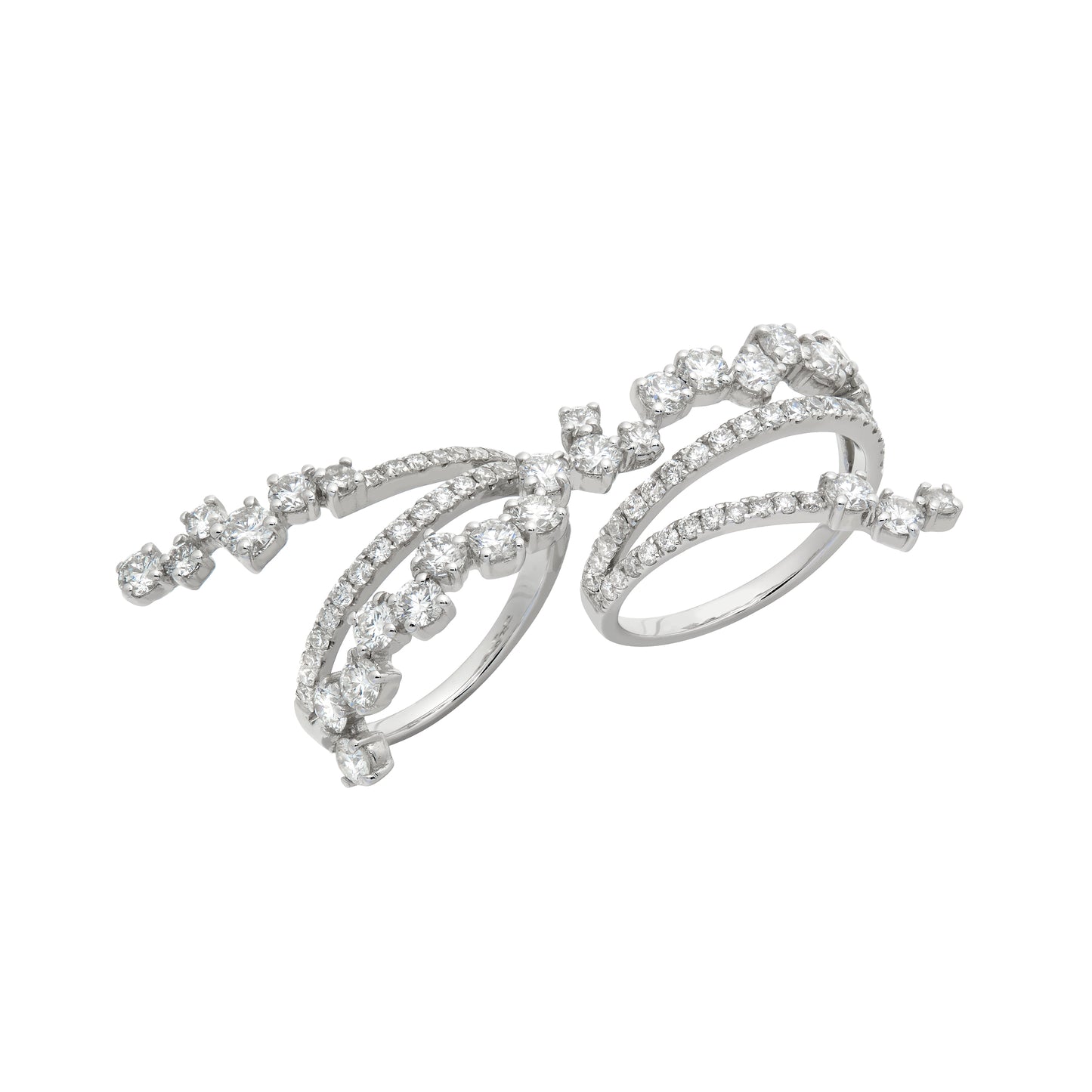 Starburst Two Finger Ring