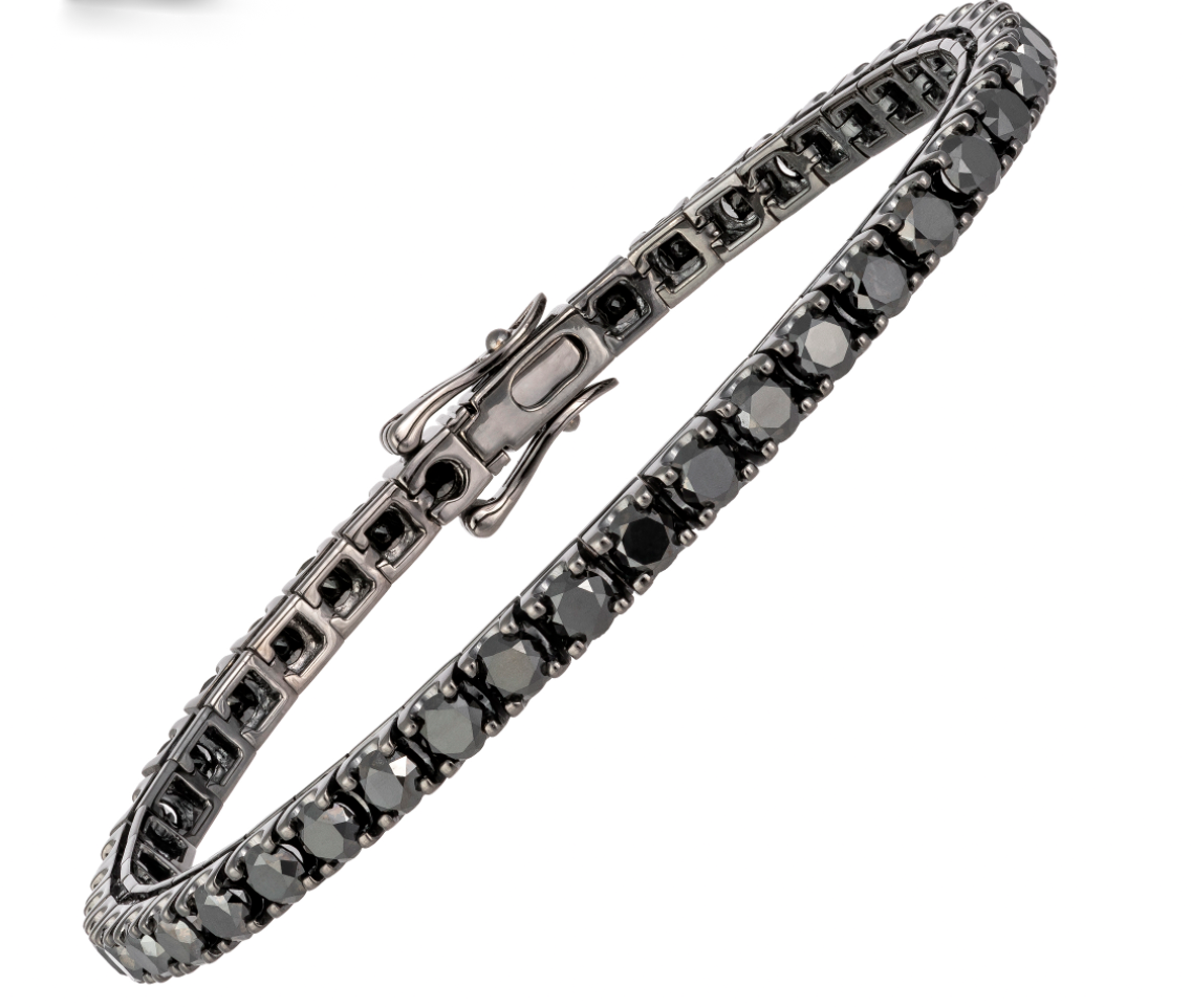 Black Diamond Tennis Bracelet