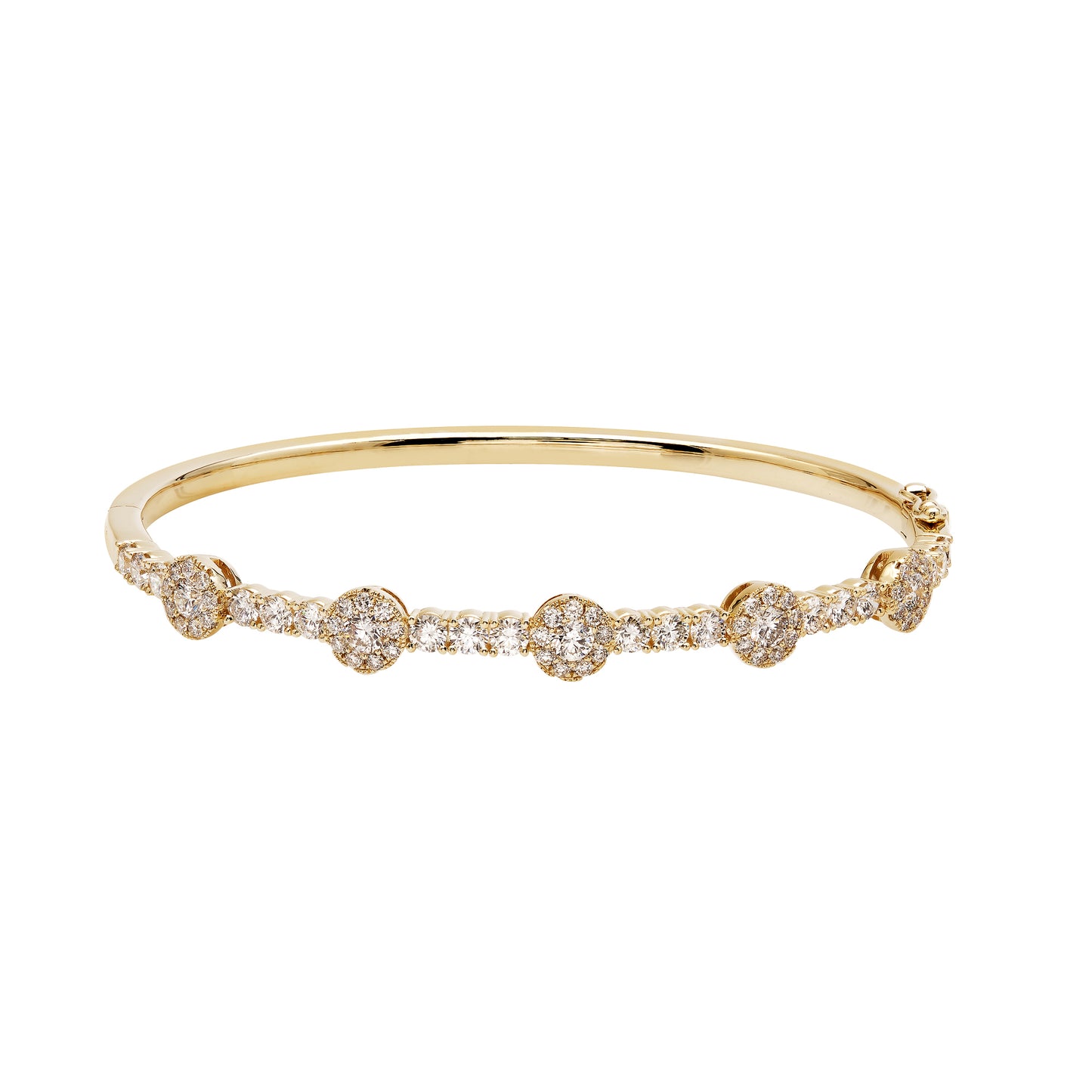 Diamond Cluster Bangle