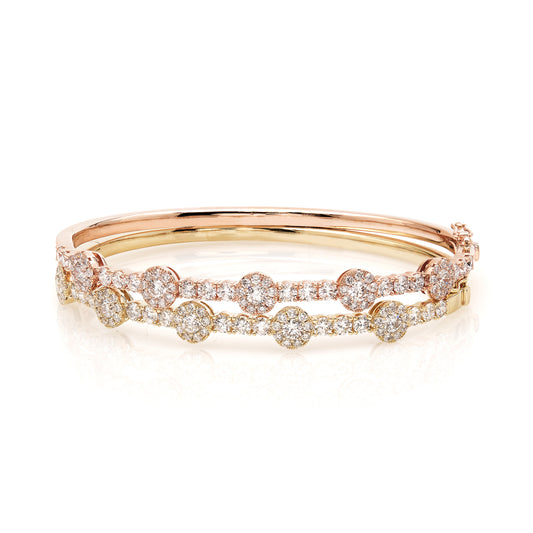 Diamond Cluster Bangle