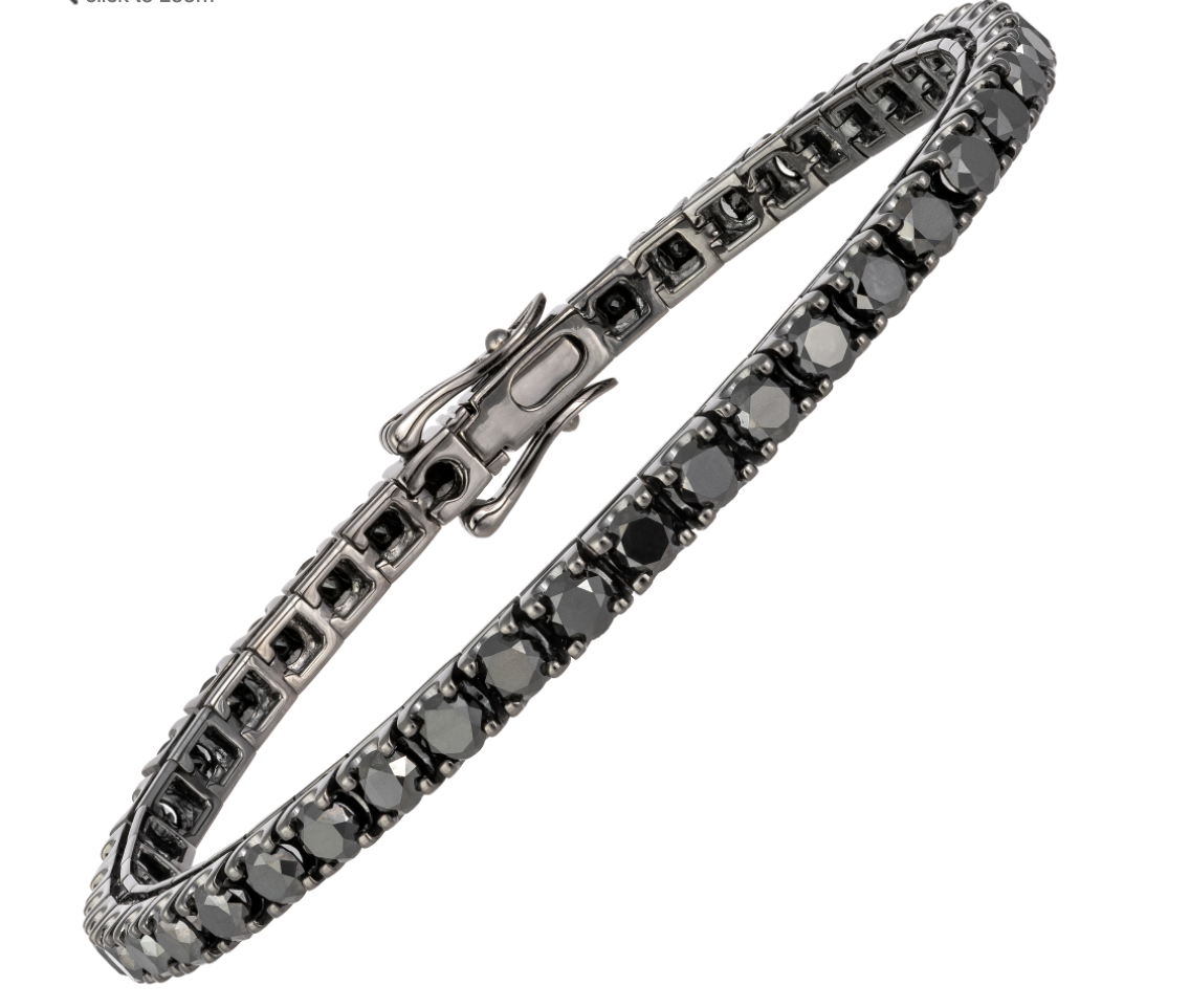 Black Diamond Tennis Bracelet