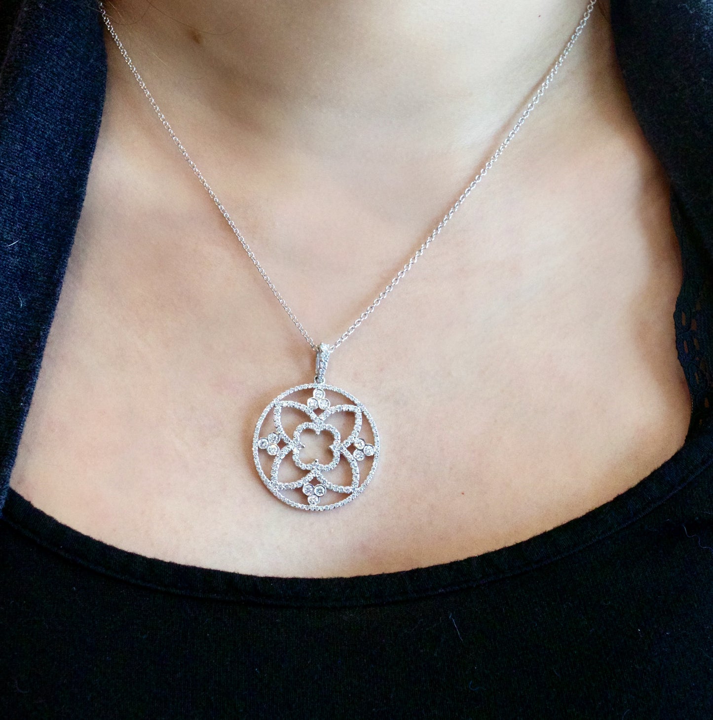Antique Style Diamond Pendant