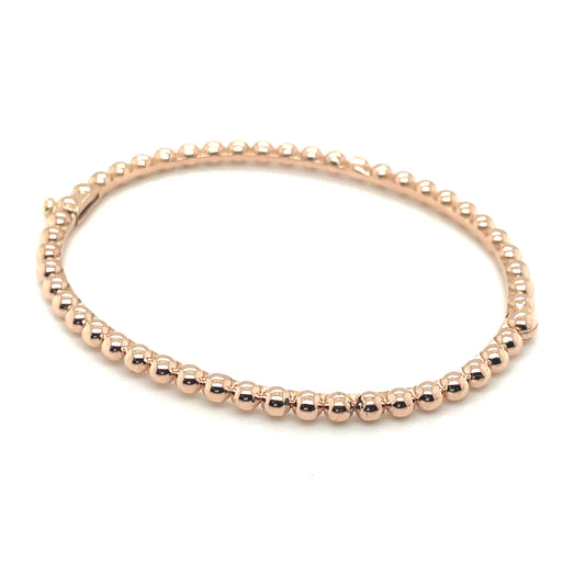 Rose Gold Caviar Bangle