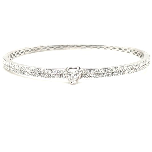 Trillion Cut Diamond Bracelet