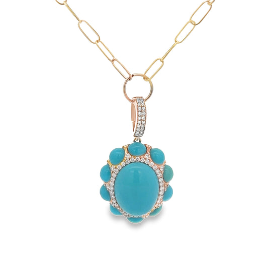 Elegant Turquoise Pendant Necklace