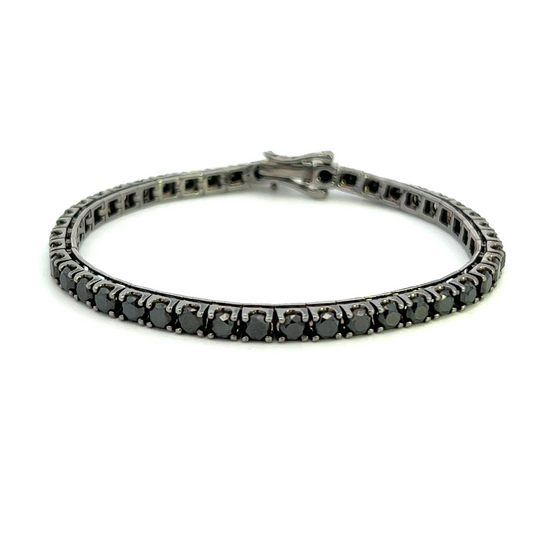 Black Diamond Tennis Bracelet