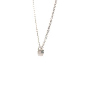 White Gold Bezeled Diamond Necklace