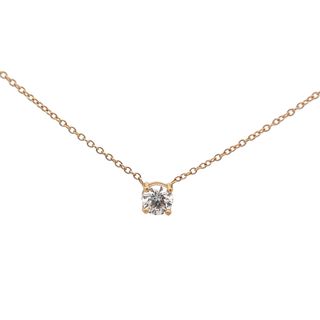 Single Diamond Necklace