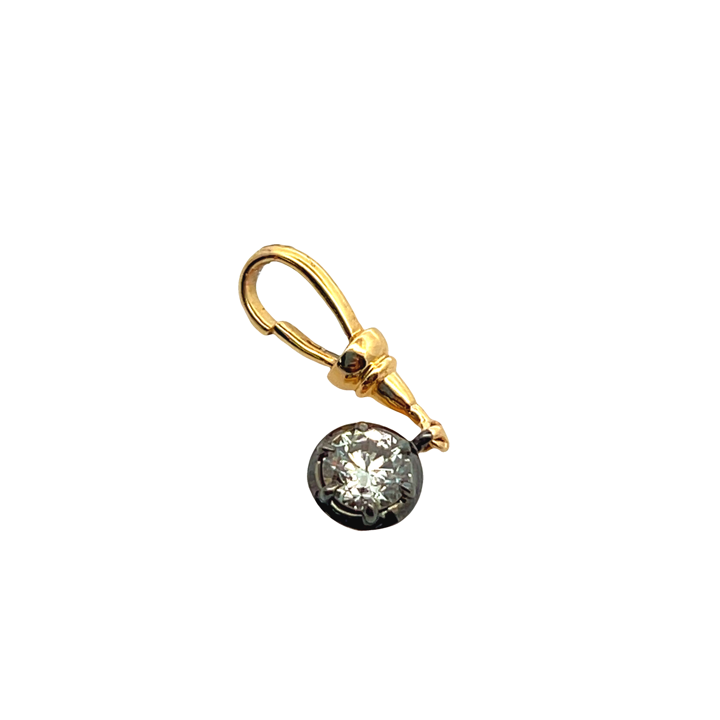 Round Diamond Charm