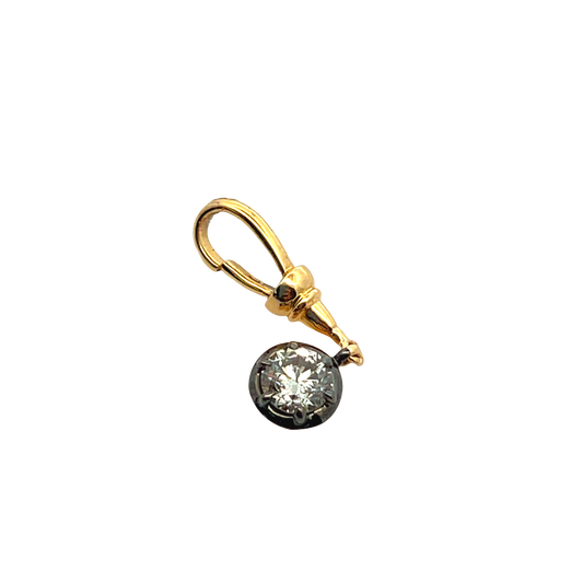 Round Diamond Charm