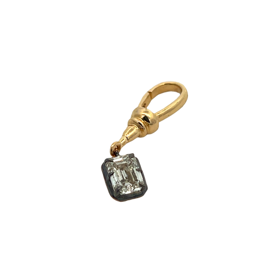 Emerald Diamond Charm