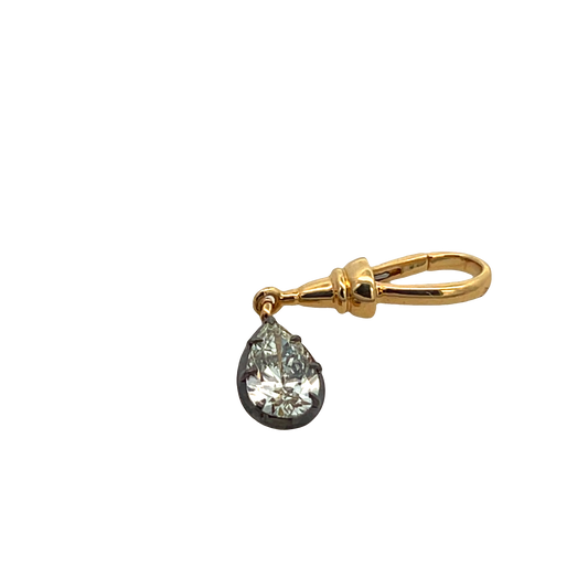 Pear Diamond Charm