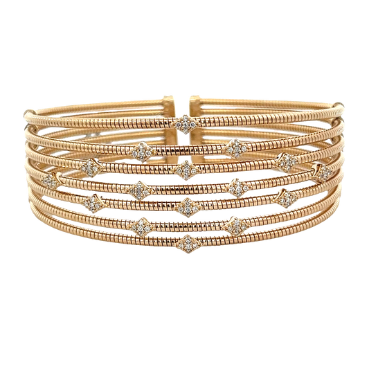 7 Row Cuff Bracelet