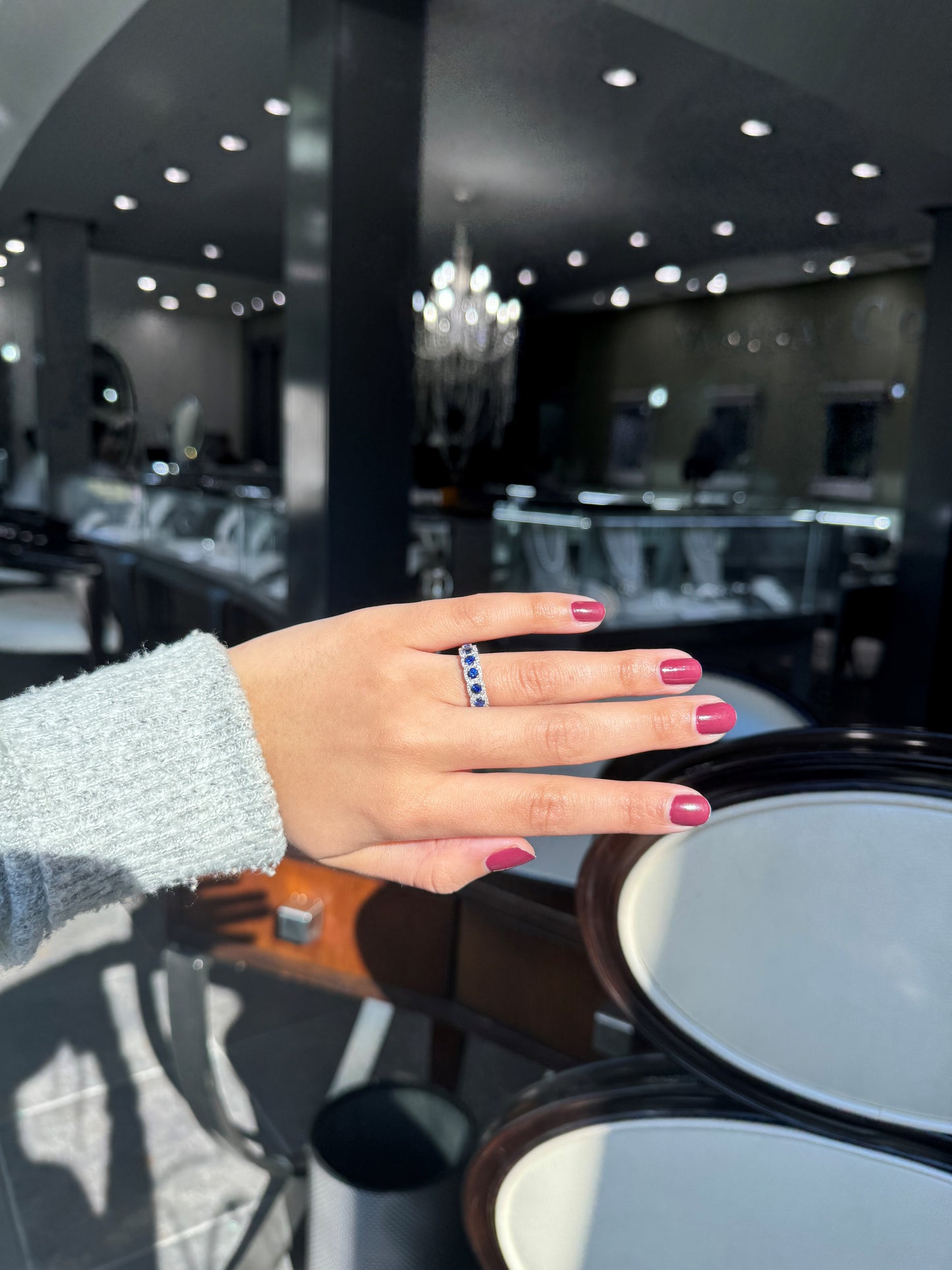 Diamond and Sapphire Fashion Ring