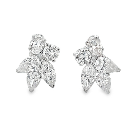 Diamond Cluster Studs