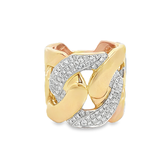 Diamond Link Fashion Ring