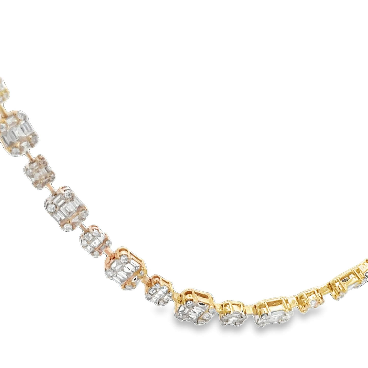 Yellow Gold Illusion Necklace