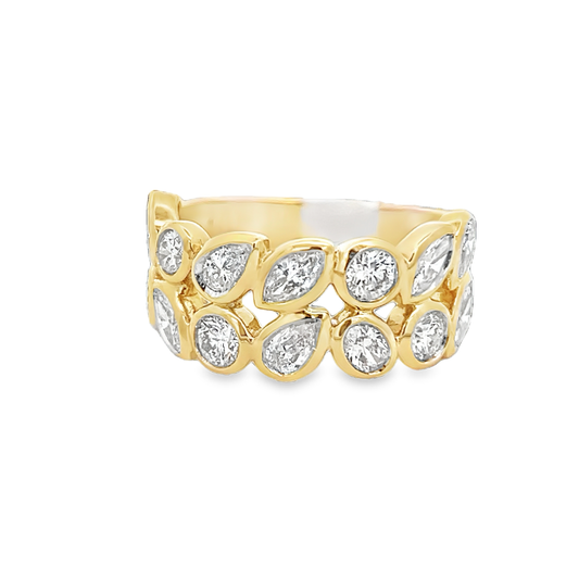 2 Row Diamond Band