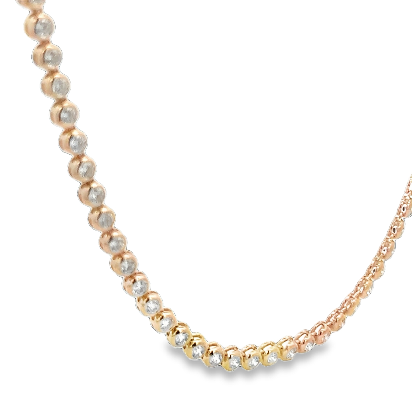 Bezeled Diamond Necklace