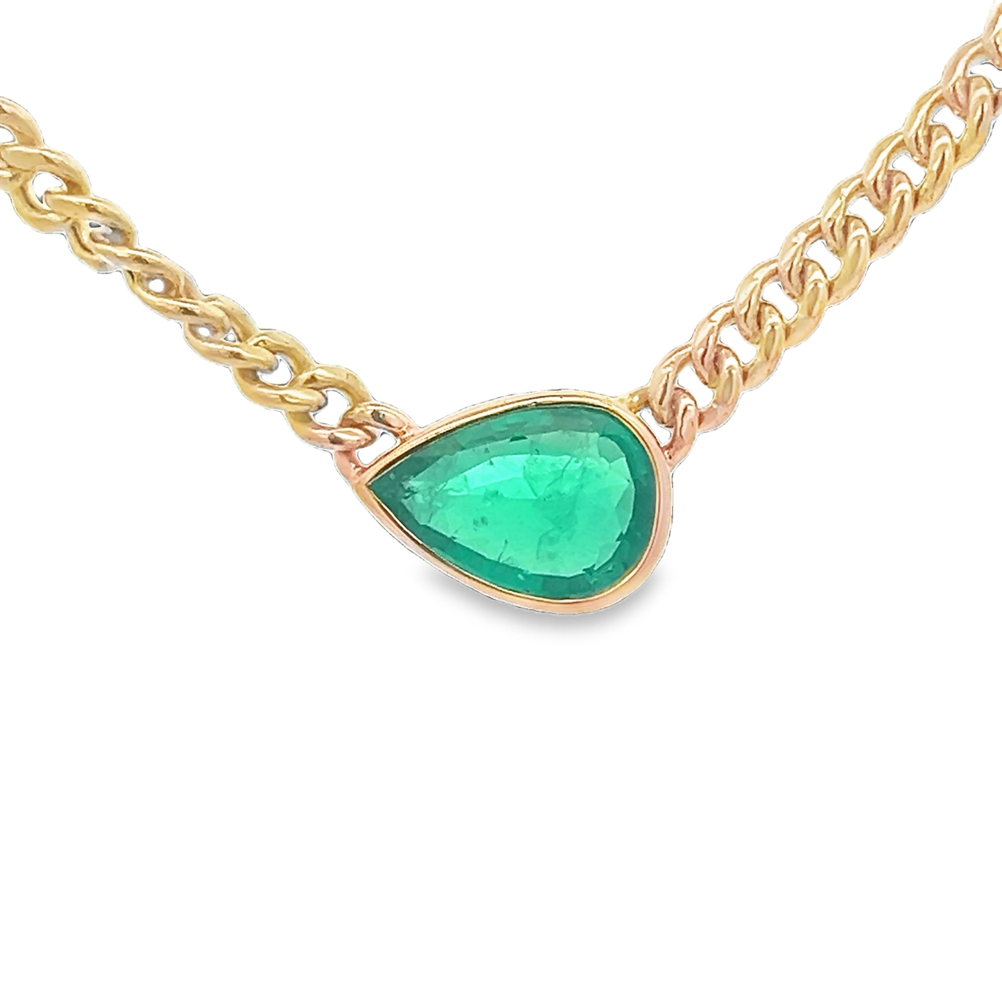 Emerald Pendant Necklace