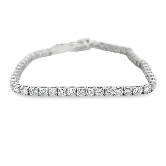 Tennis Bracelet With Round Diamonds