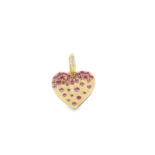 Pink Heart-Shaped Charm