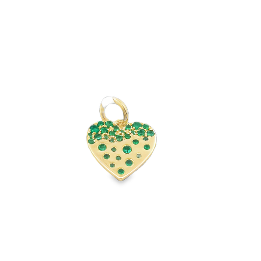 Green Heart-Shaped Charm