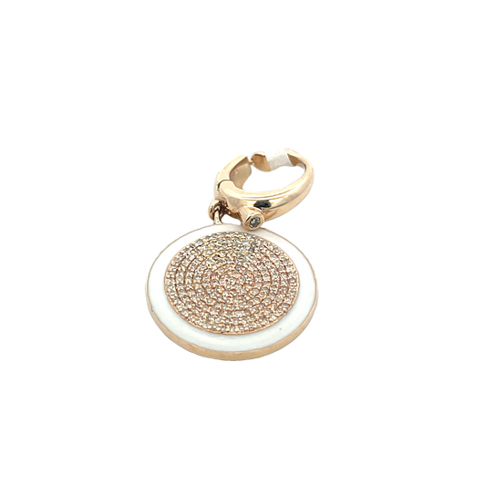 Gold and White Charm
