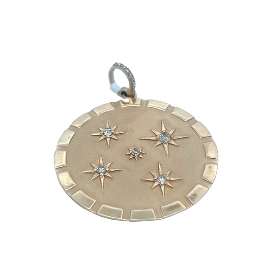 Star-Studded Circle Charm