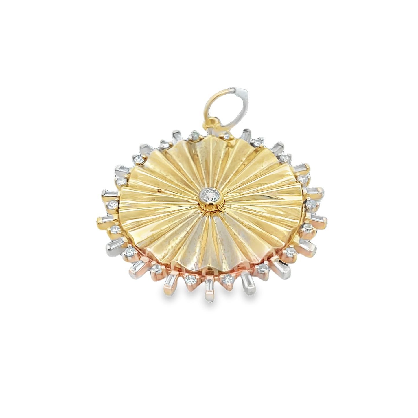 Gold Charm With Sparkling Accents