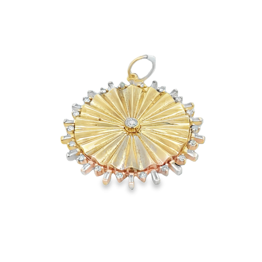 Gold Charm With Sparkling Accents