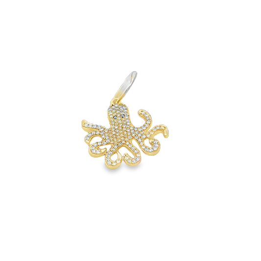 Octopus Diamond Charm