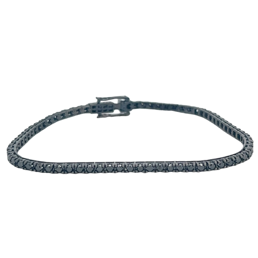 Black Diamond Tennis Bracelet