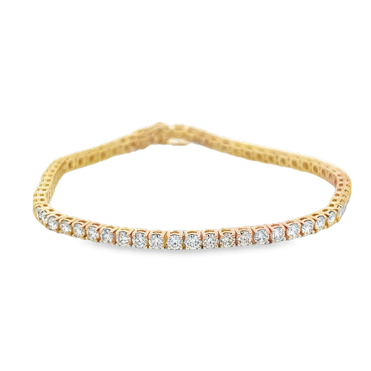 Yellow 18 Karat Tennis Bracelet
