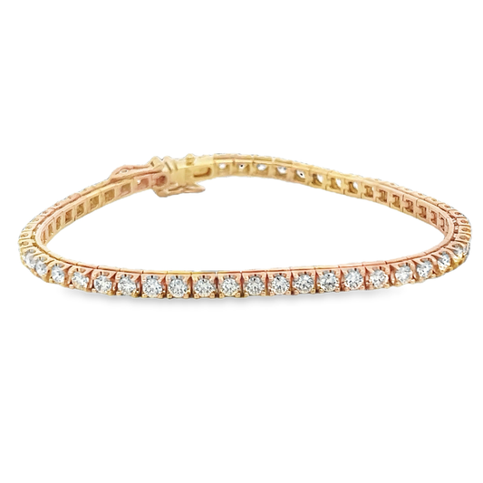 Yellow 18 Karat Tennis Bracelet