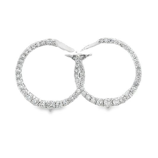 Wrap Earrings With Round Diamonds