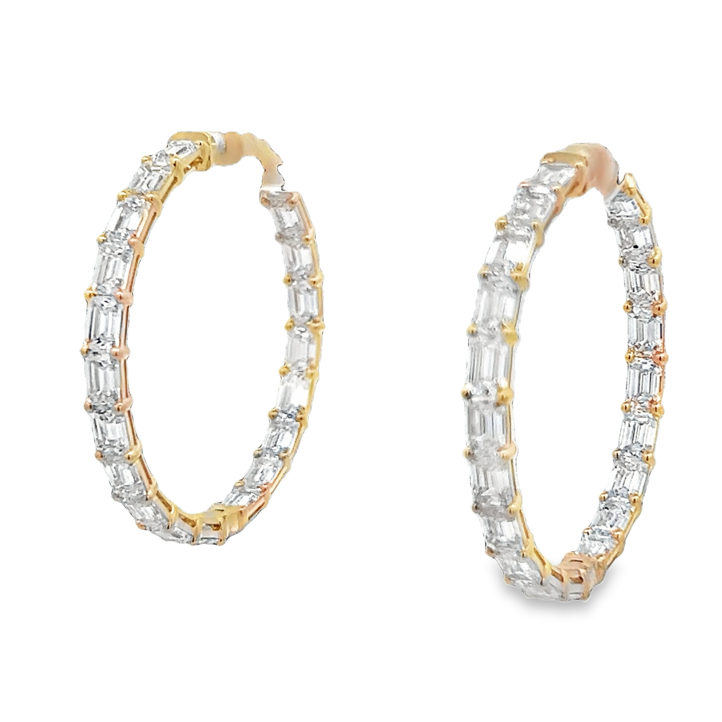 Inside Out Diamond Hoops
