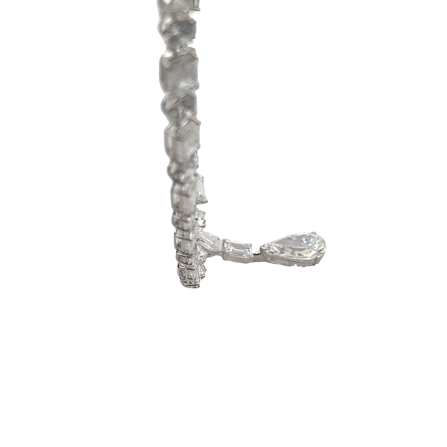 Drop Diamond Tennis Necklace