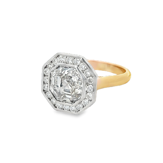 Octagon Halo Ring