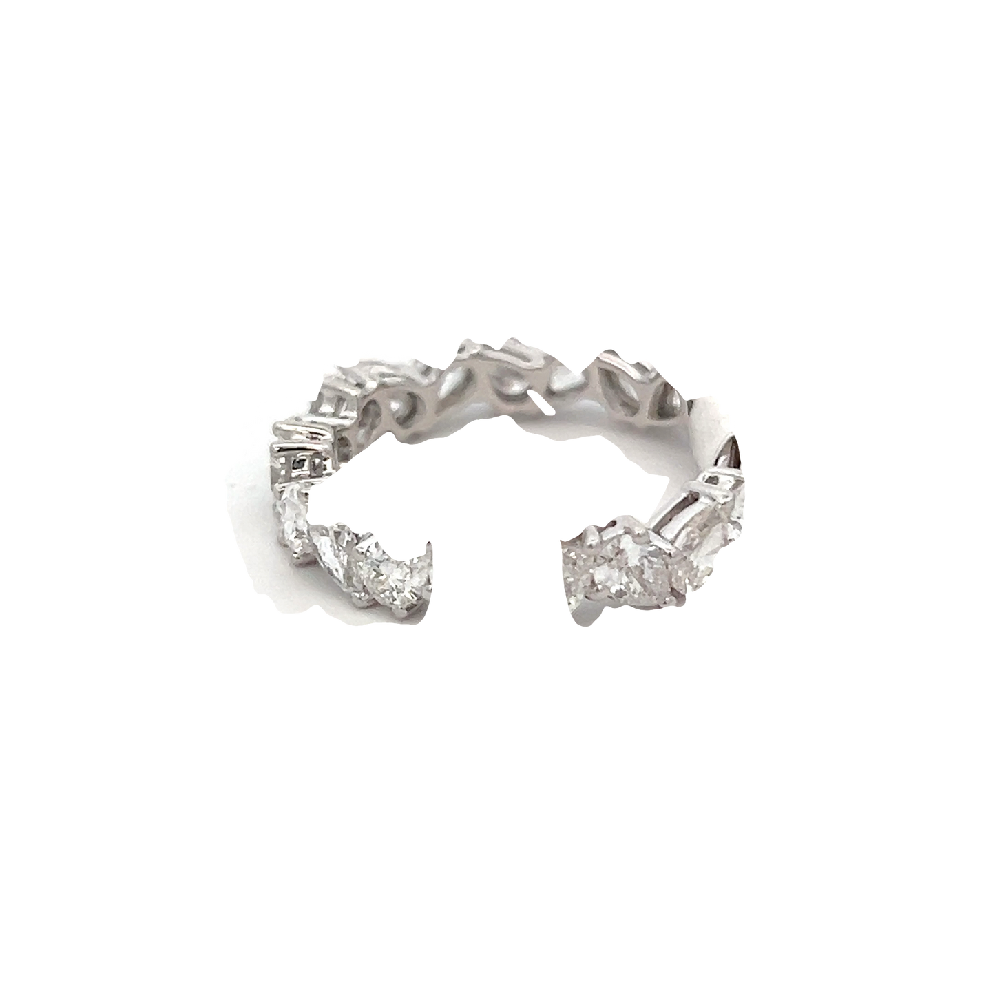Pear Diamond Eternity Band