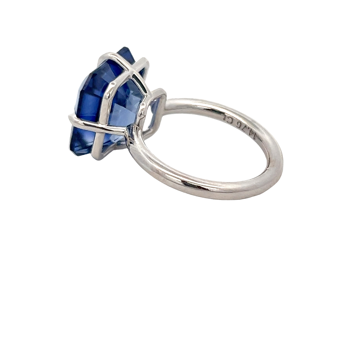 Asscher Cut Sapphire Ring