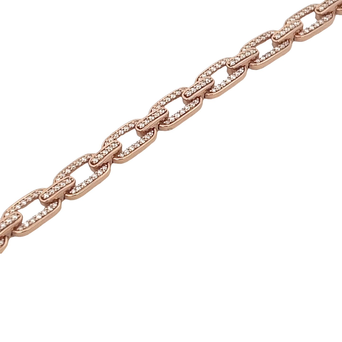 Rose Diamond Link Bracelet