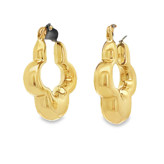 Clover Hoop Earrings