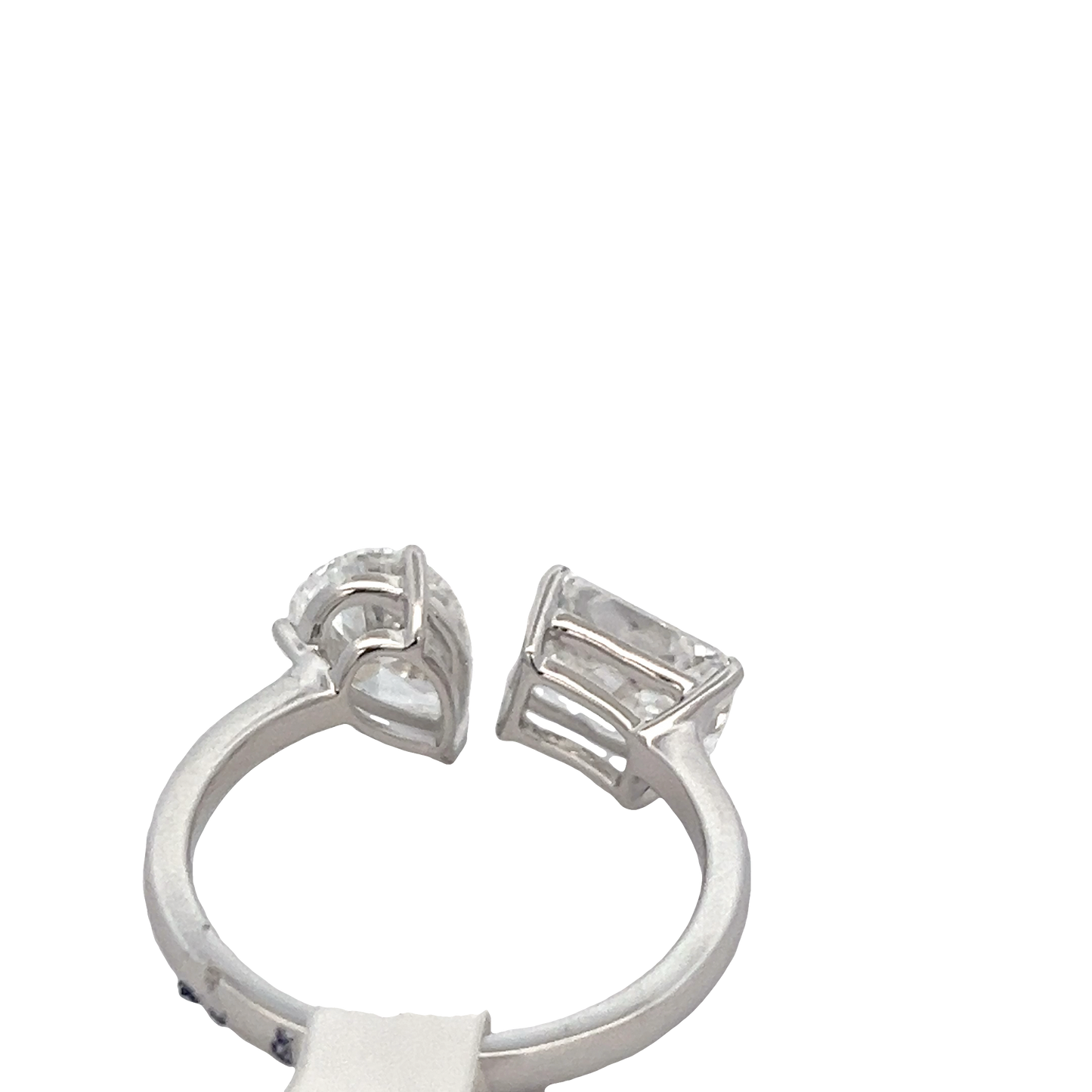 Radiant and Pear Diamond Ring