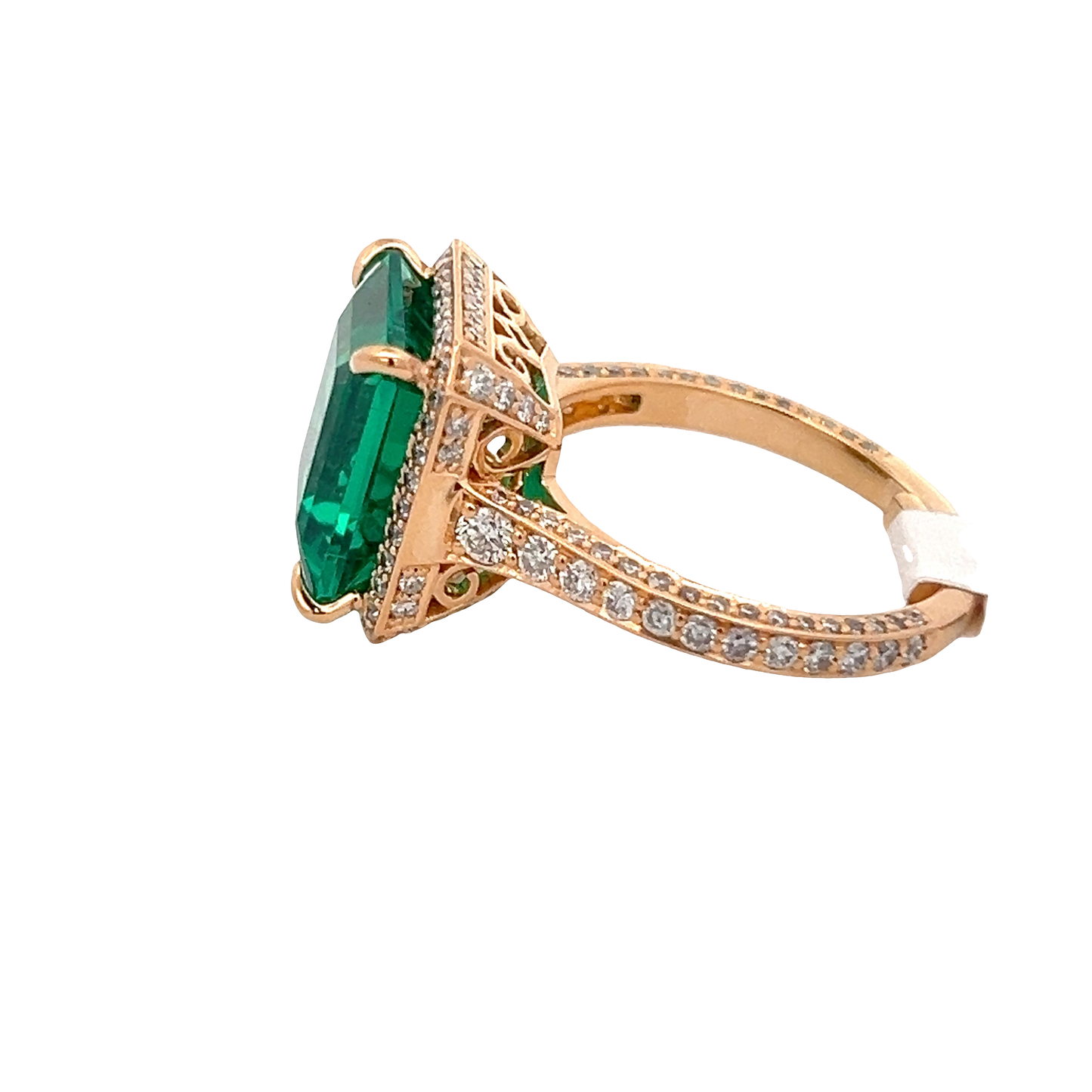 Emerald Halo Fashion Ring