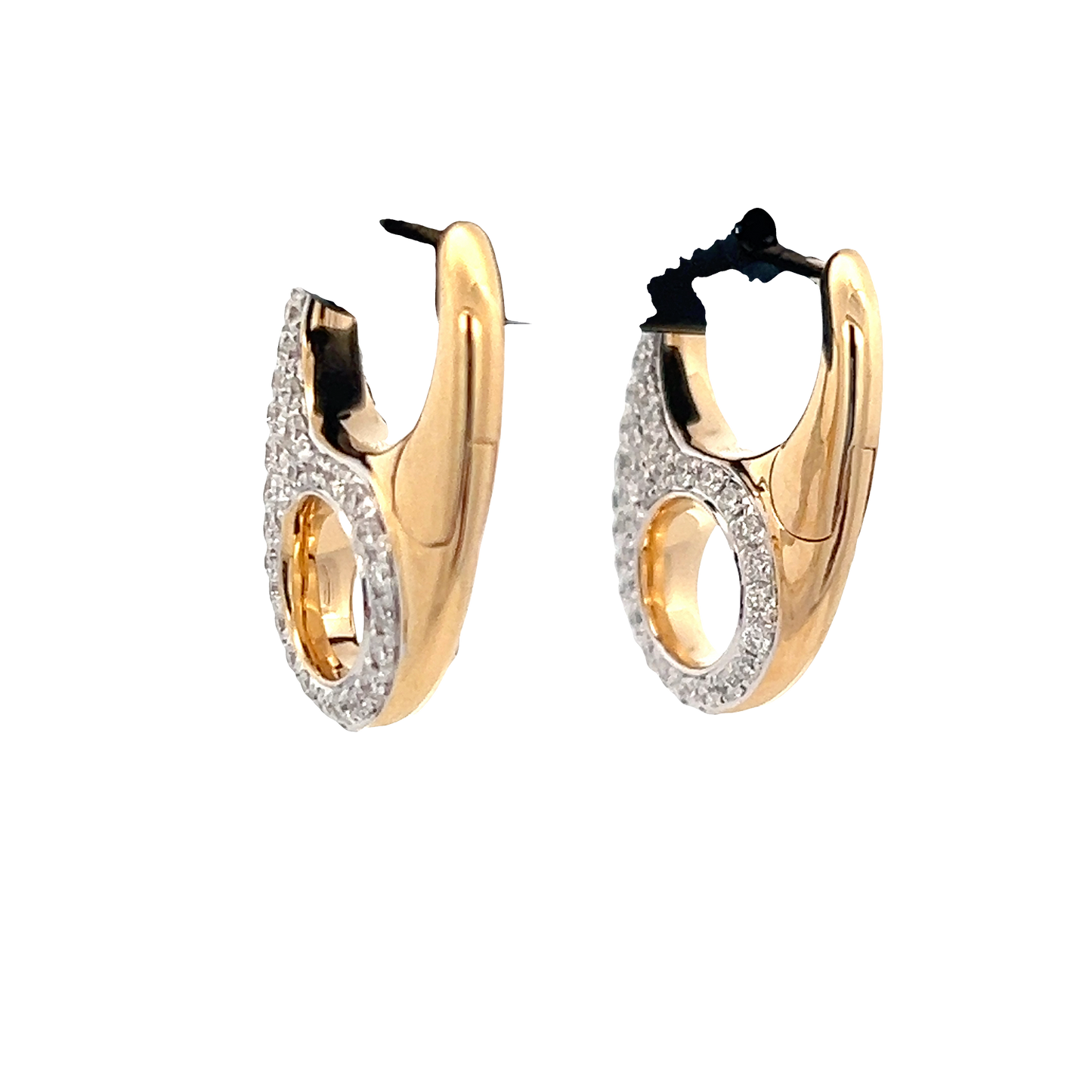 Diamond Gucci Link Earrings