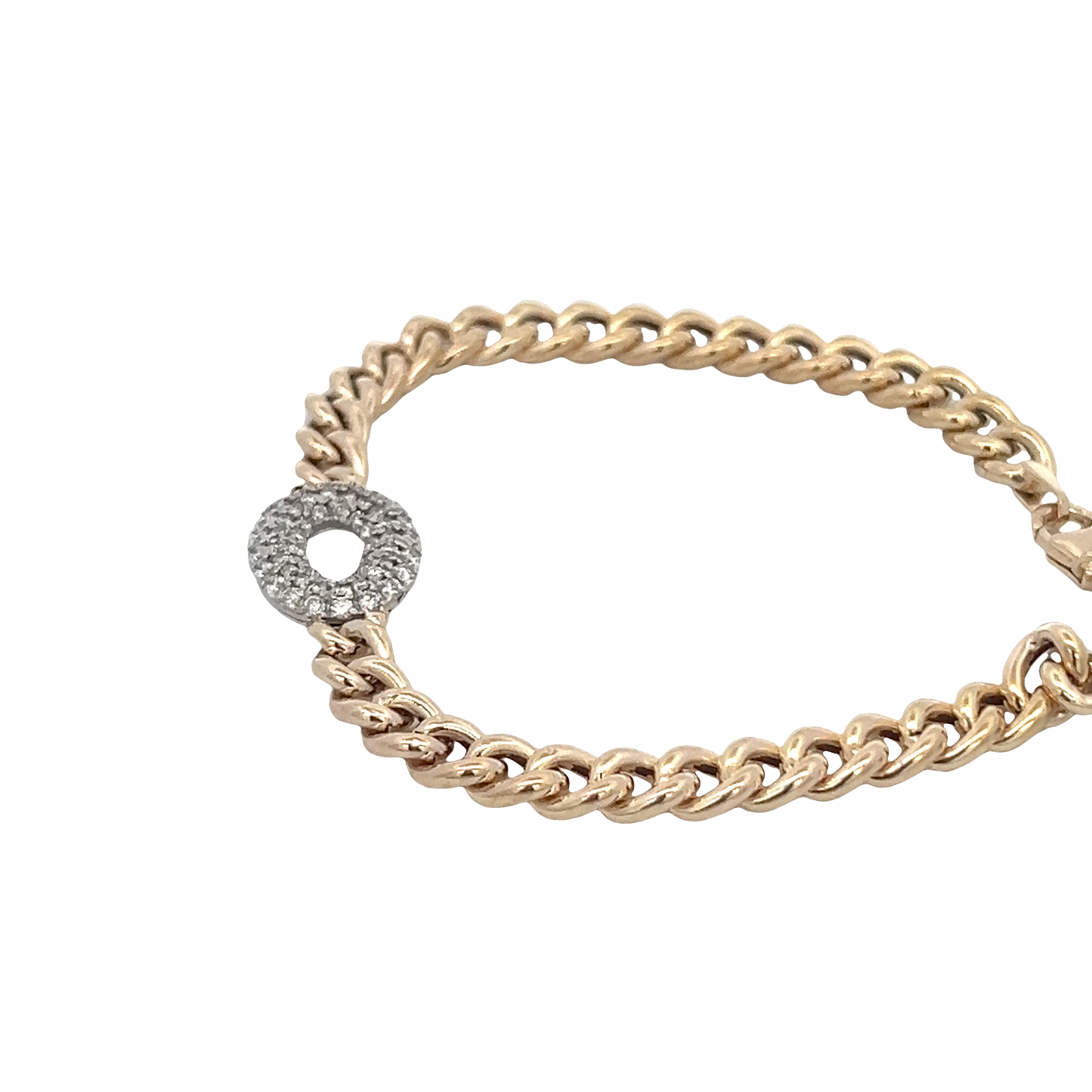 Cuban Link Oval Diamond Center