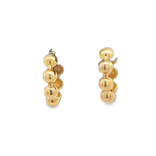 Ball Hoop Earrings